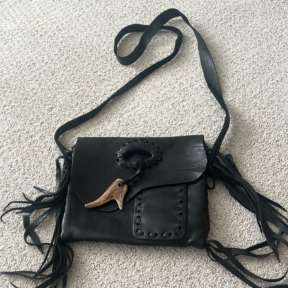 Jimmi Wz fringe Leather crossbody bag